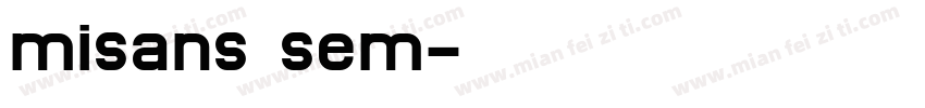misans sem字体转换